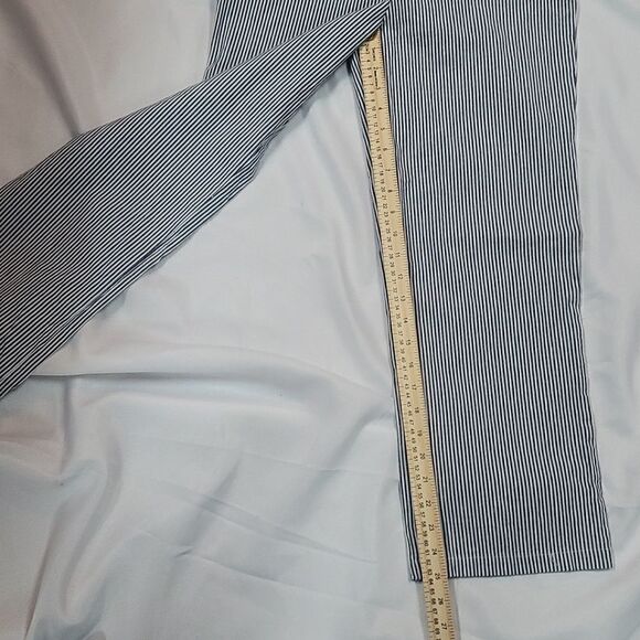 Woman's Sky & Sparrow Blue And White Striped Pants - Picture 4 of 9